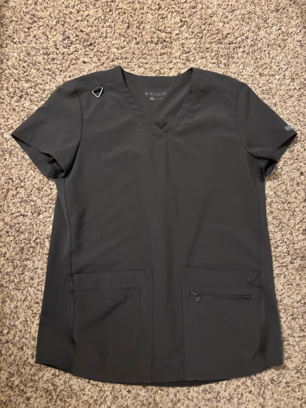 Med Couture Grey Medical Scrub Shirt